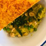 houmous petit-pois, menthe, noisette